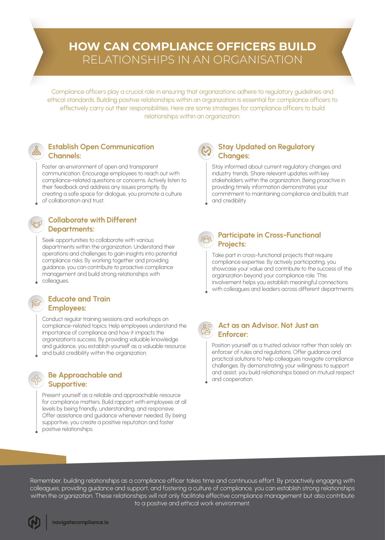 HOW CAN COMPLIANCE OFFICERS BUILD RELATIONSHIPS IN AN ORGANISATION-image